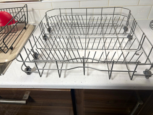 Grey metal dishwasher - grey,