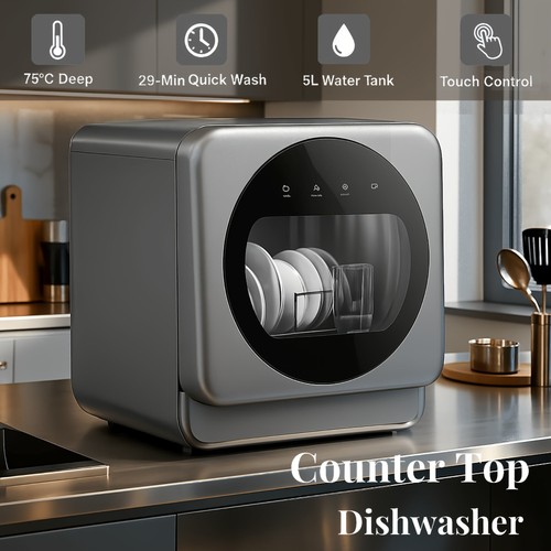 Countertop dishwasher with - with, 6+1